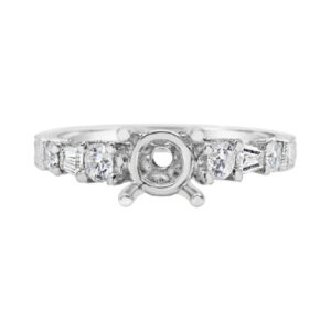 18 Karat White Gold Diamond Engagement Ring (0.20 ctw)