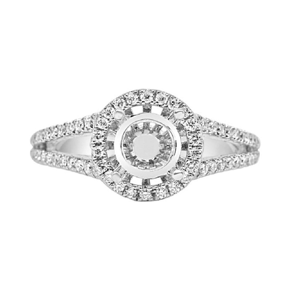 18 Karat White Gold Diamond Engagement Ring (0.32 ctw)