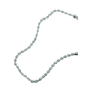 Elegance Unveiled 224 Round-Cut Diamond Necklace with 6.64 Carats in 14k, 18k, and Platinum