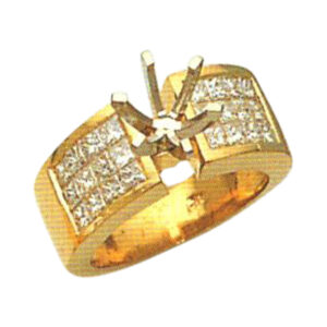 Timeless Majesty 1.16 Carat Princess Cut Diamond Ring in 14k, 18k, and Platinum