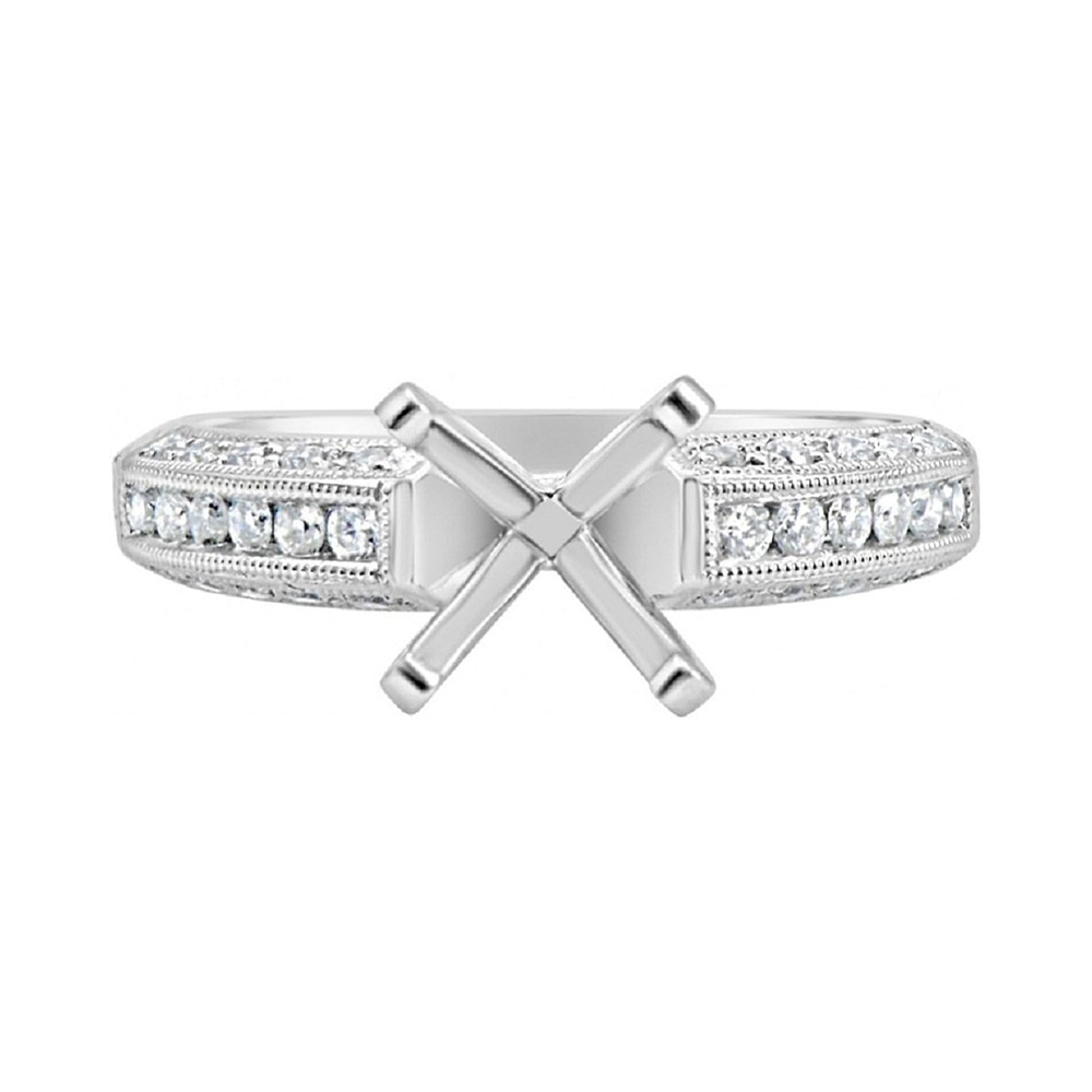 18 Karat White Gold Diamond Engagement Ring (.29 ctw)
