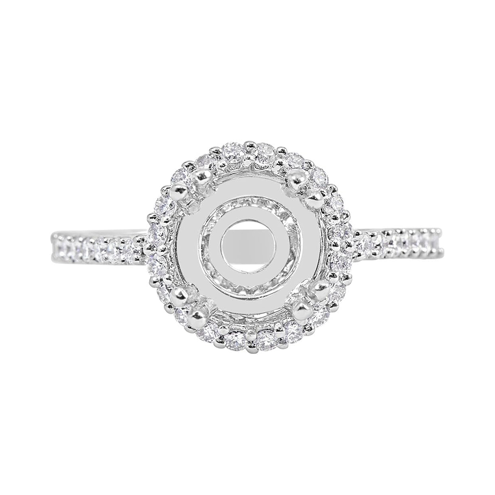 18 Karat White Gold Diamond Engagement Ring (1/3 ctw)