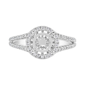 18 Karat White Gold Diamond Engagement Ring (1/3 ctw)