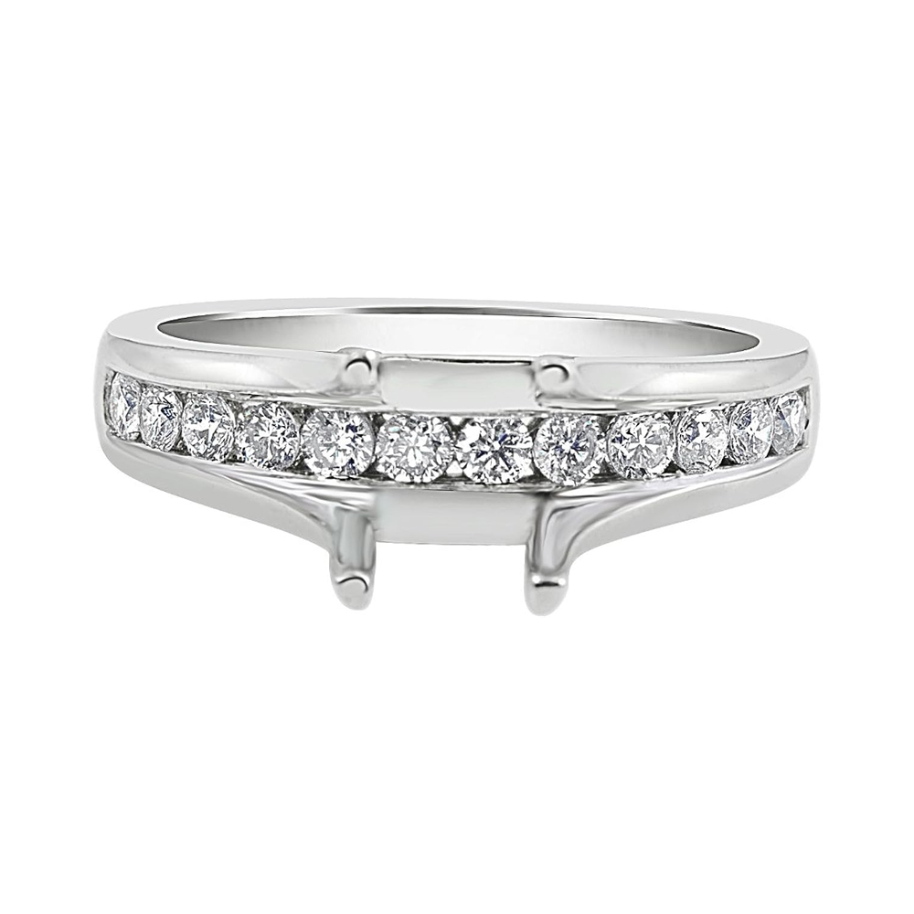 14 Karat White Gold Diamond Engagement Ring (0.40 ctw)