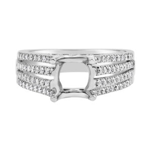 14 Karat White Gold Diamond Engagement Ring (0.42ctw)