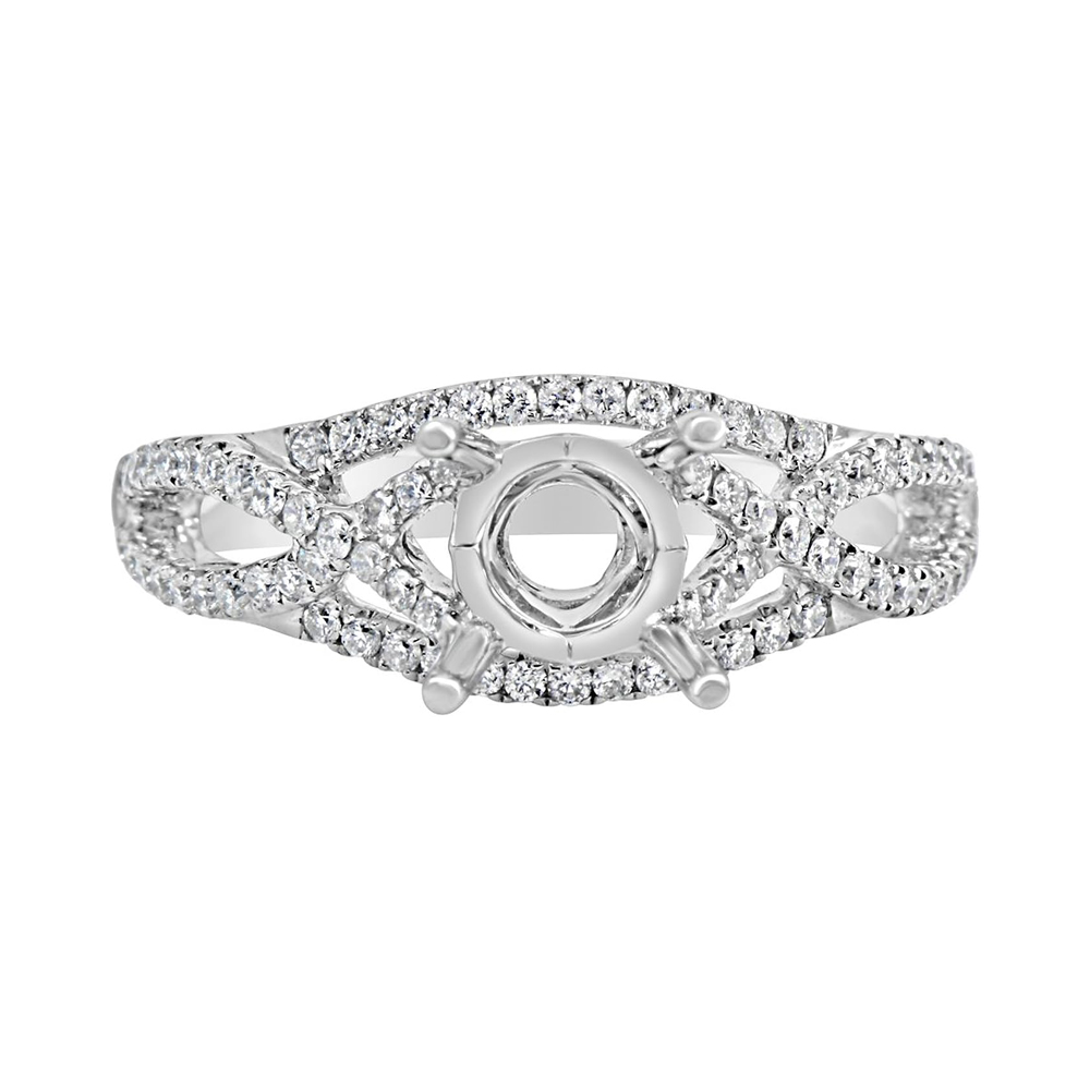 18 Karat White Gold Diamond Engagement Ring (0.40 ctw)
