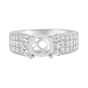 18 Karat White Gold Diamond Engagement Ring (1.16 ctw)
