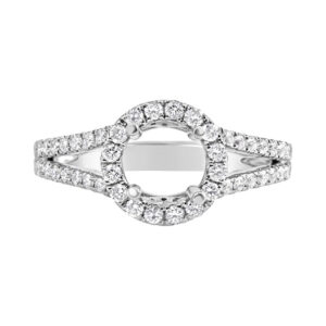 14 Karat White Gold Diamond Engagement Ring (1/2 ctw)
