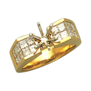Majestic Brilliance 1.60 Carat Princess-Cut Diamond Ring in 14k, 18k, and Platinum