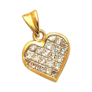 Elegance in Suspension: 1.67 Carat Princess-Cut Diamond Pendant in 14k, 18k, and Platinum