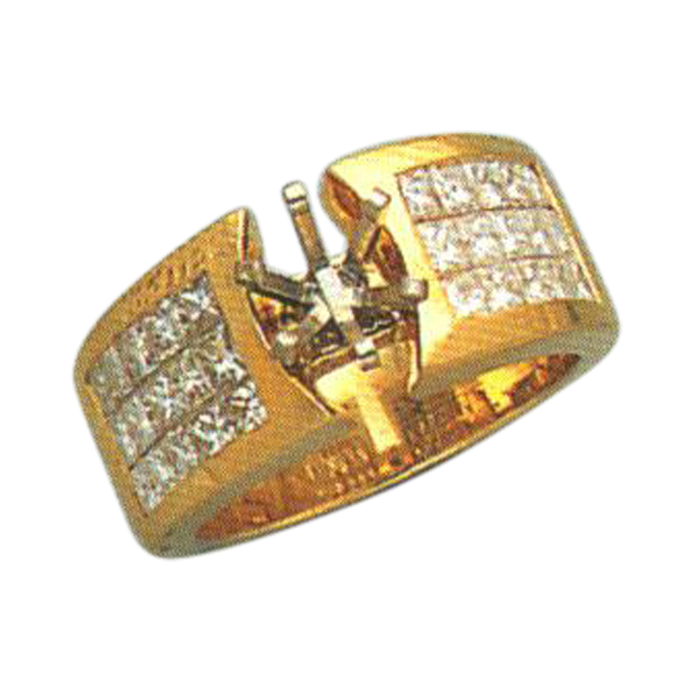 Regal Sparkle 1.46 Carat Princess-Cut Diamond Ring in 14k, 18k, and Platinum