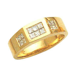 0.70 Carat Princess-Cut Diamond Ring - Available in 14k, 18k, and Platinum