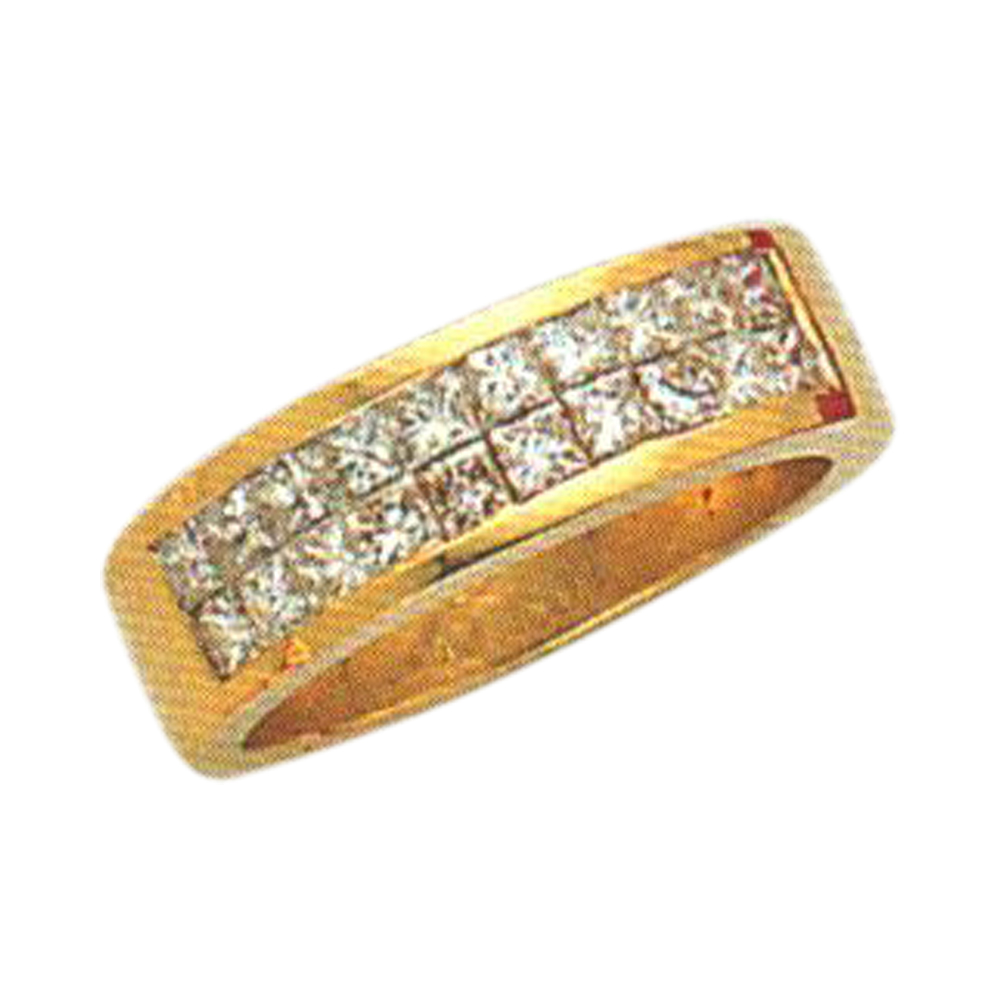 Majestic Elegance 1.42 Carat Princess-Cut Diamond Ring in 14k, 18k, and Platinum