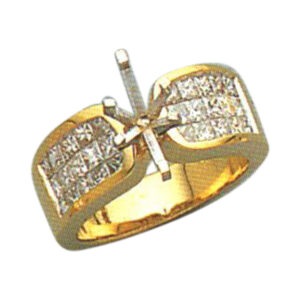 Elegance Unveiled 1.29 Carat Princess-Cut Diamond Ring in 14k, 18k, and Platinum