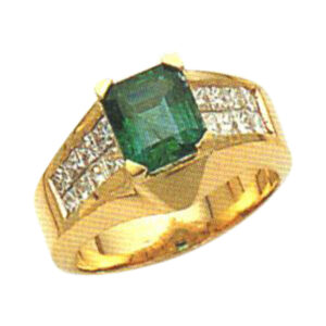 Graceful Elegance 0.82 Carat Princess-Cut Diamond Ring in 14k, 18k, and Platinum
