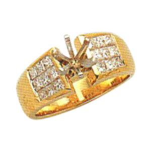 Majestic Brilliance 0.94 Carat Princess-Cut Diamond Ring in 14k, 18k, and Platinum