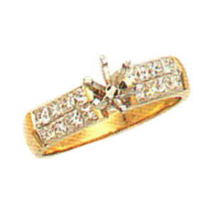 Timeless Beauty 0.66 Carat Princess-Cut Diamond Ring in 14k, 18k, and Platinum