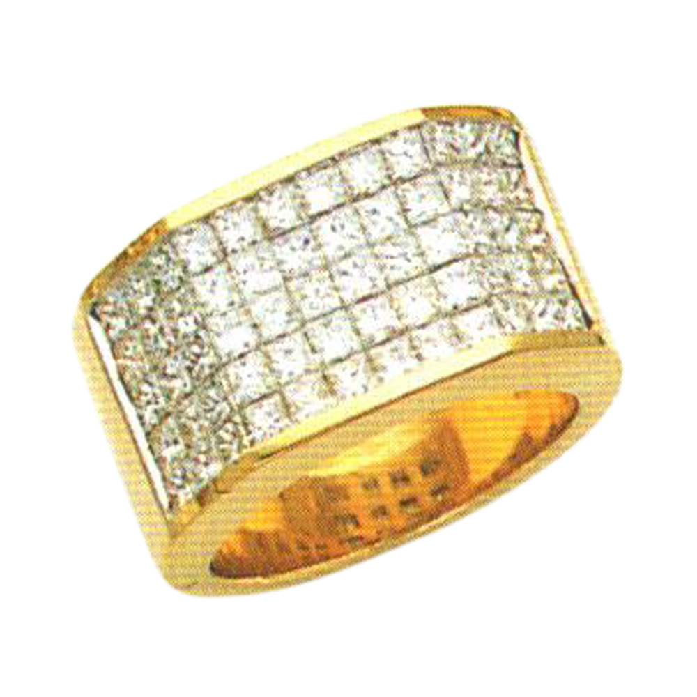 Majestic Brilliance 2.61 Carat Princess-Cut Diamond Ring in 14k, 18k, and Platinum