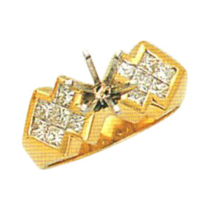 Elegant Sparkle 0.94 Carat Princess-Cut Diamond Ring in 14k, 18k, and Platinum