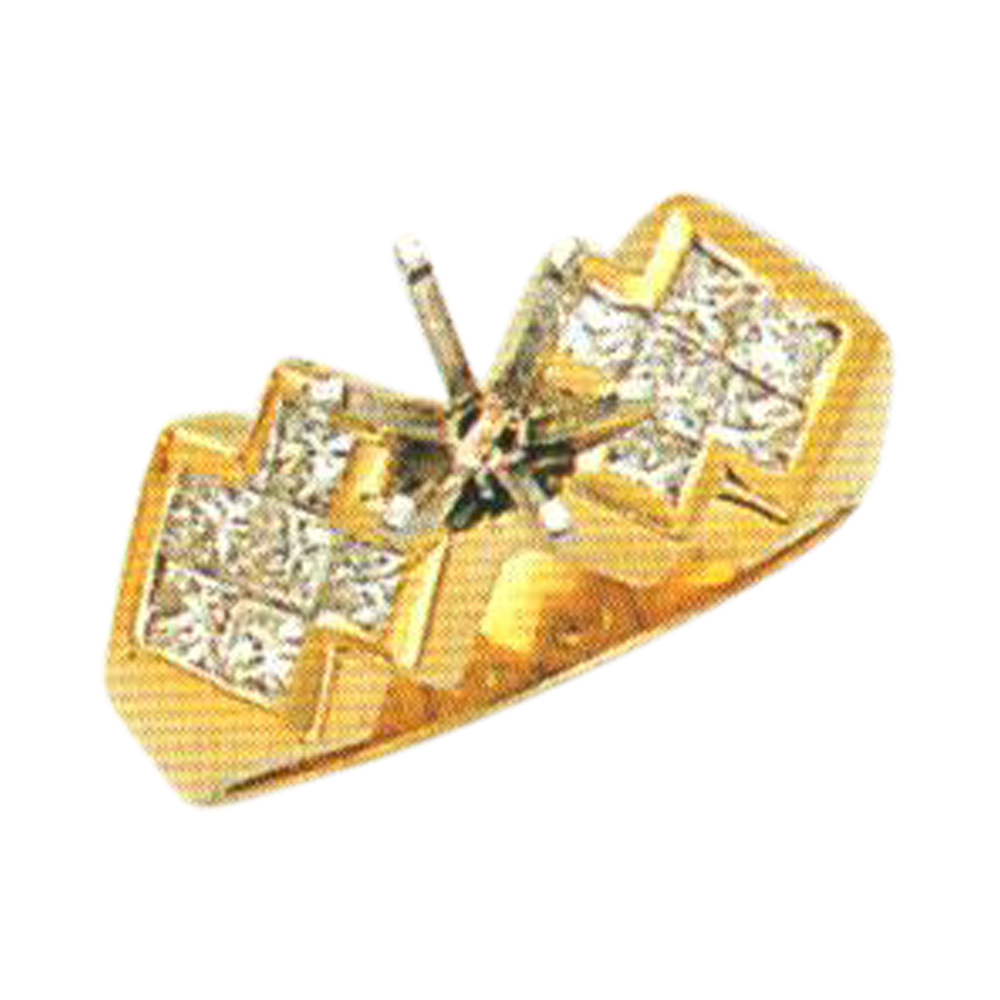 Elegant Sparkle 0.94 Carat Princess-Cut Diamond Ring in 14k, 18k, and Platinum